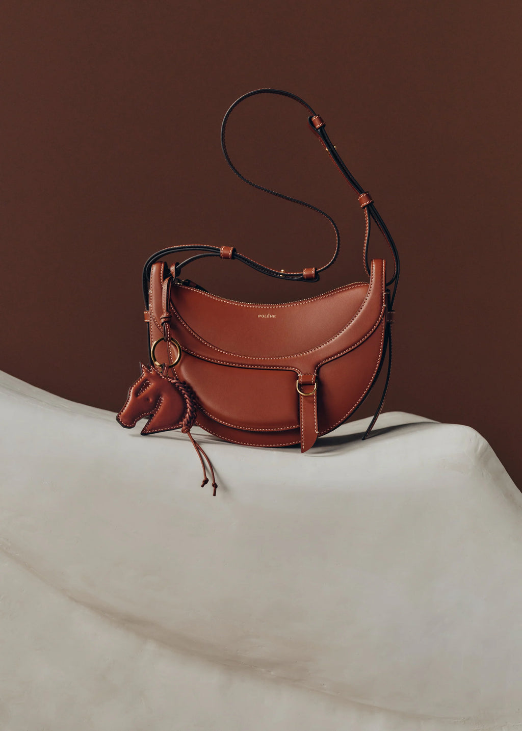 Numéro Dix Curve Bag - Cognac