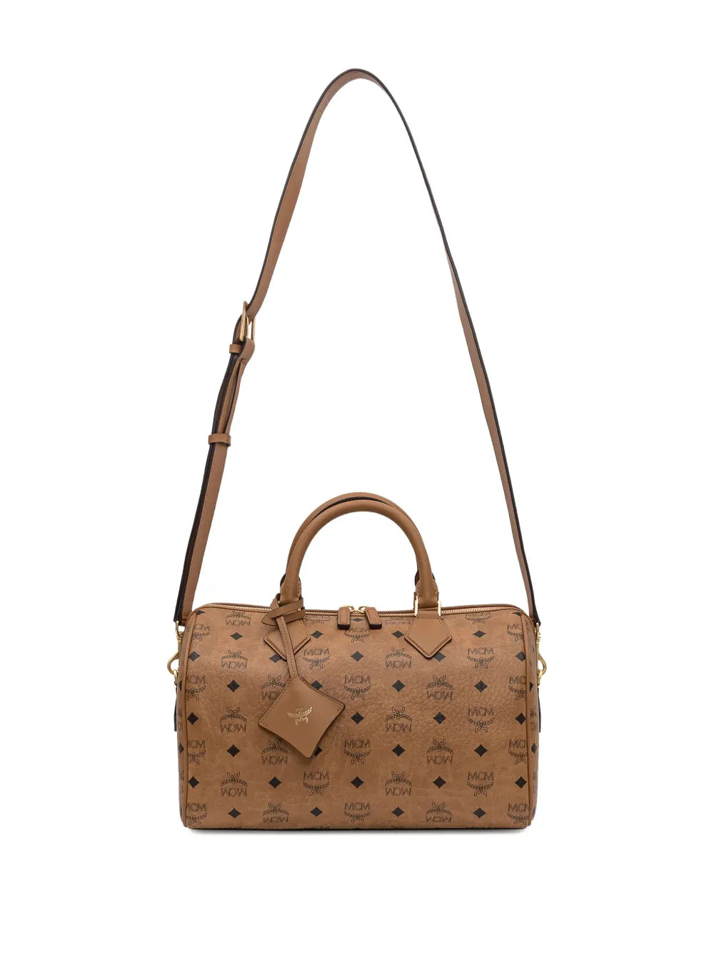 Ella Medium Boston Bag in Cognac Visetos