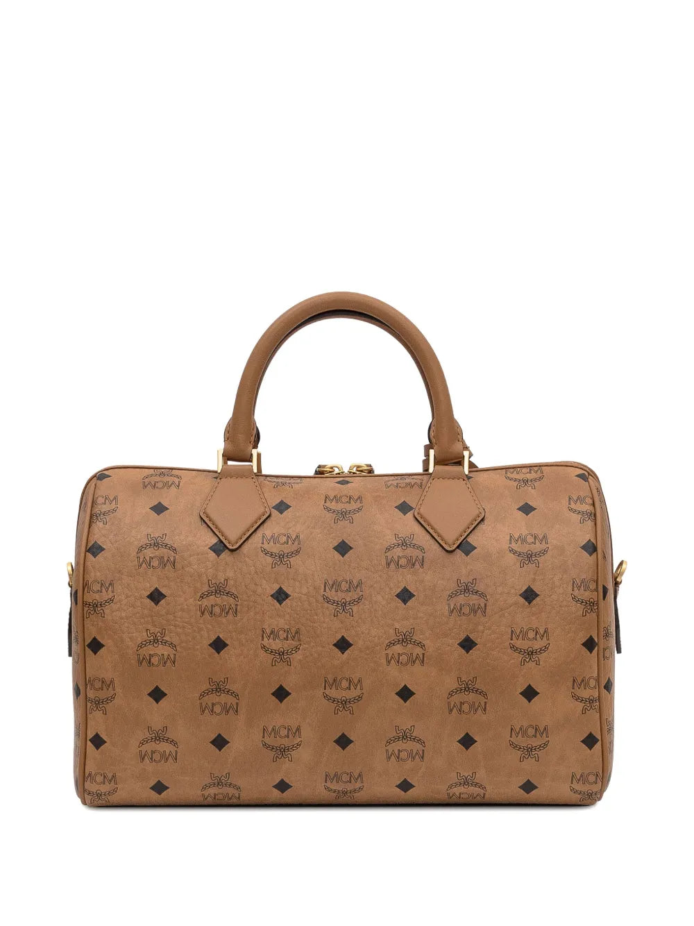Ella Medium Boston Bag in Cognac Visetos