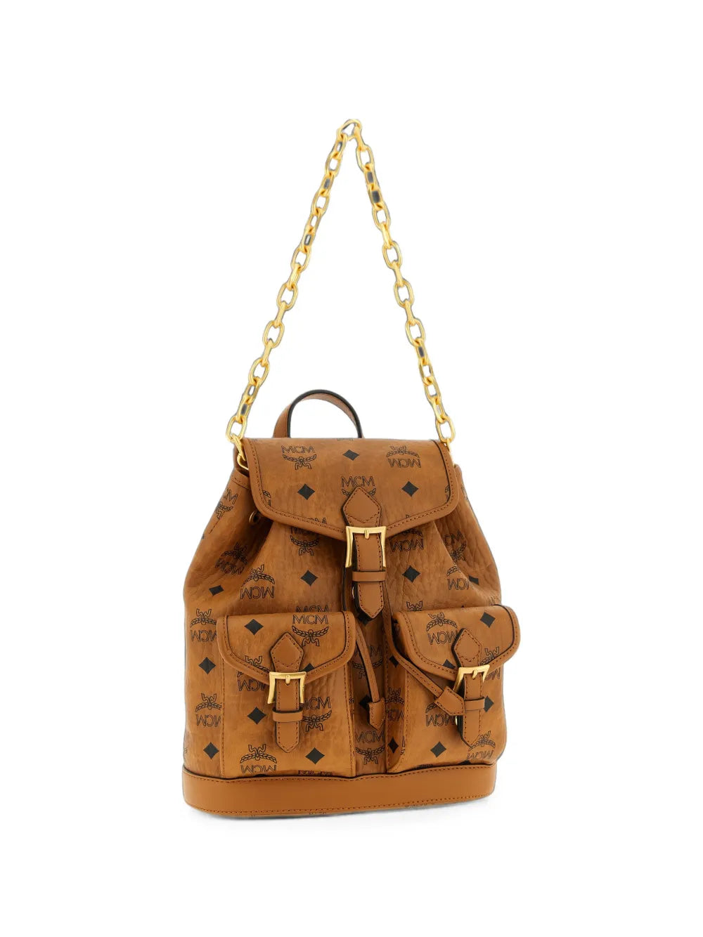 Utility Backpack in Cognac Visetos