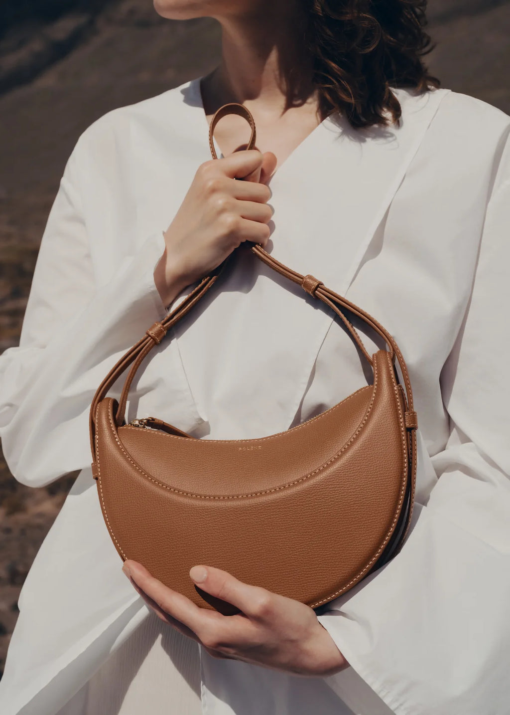 Numéro Dix Curve Bag - Camel