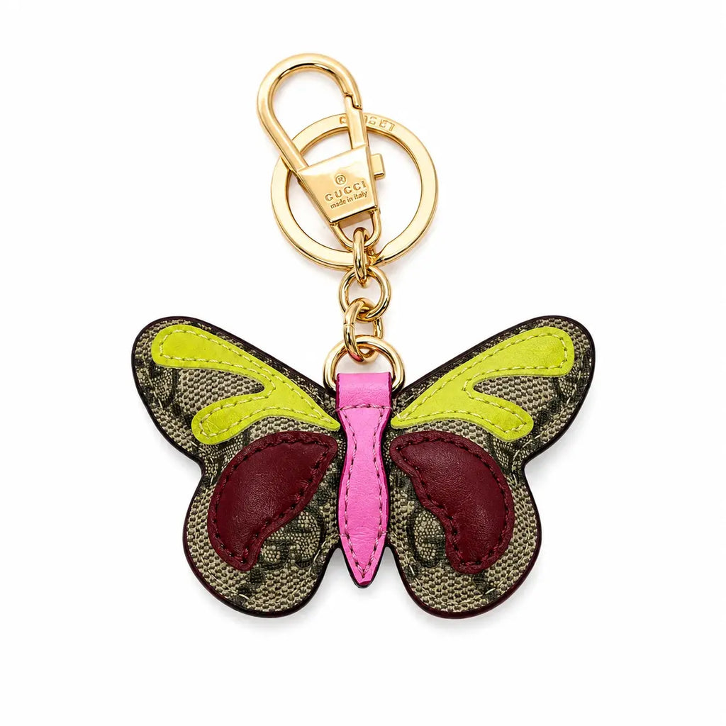 GG Supreme Butterfly Bag Charm – Multicolor