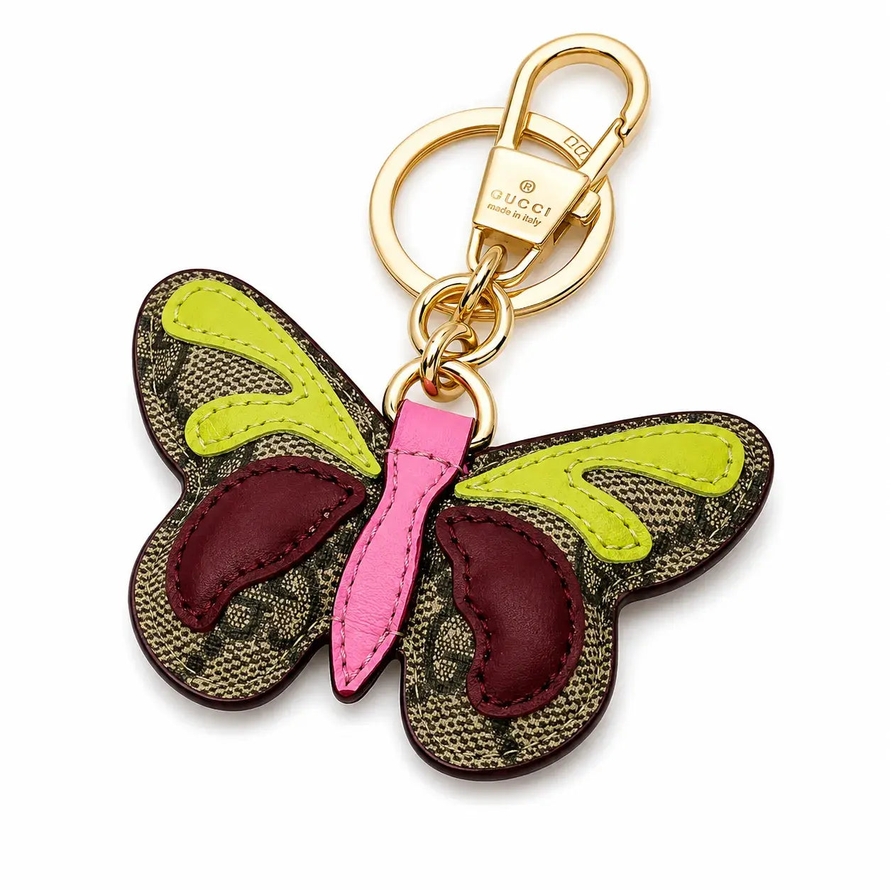 GG Supreme Butterfly Bag Charm – Multicolor