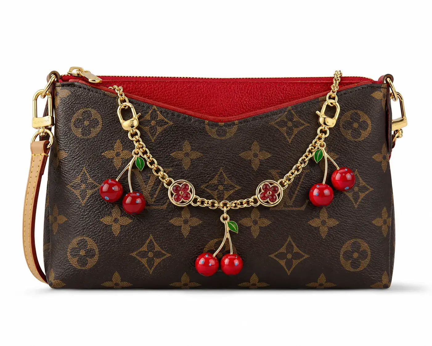 LV Cherry Monogram Bag Chain