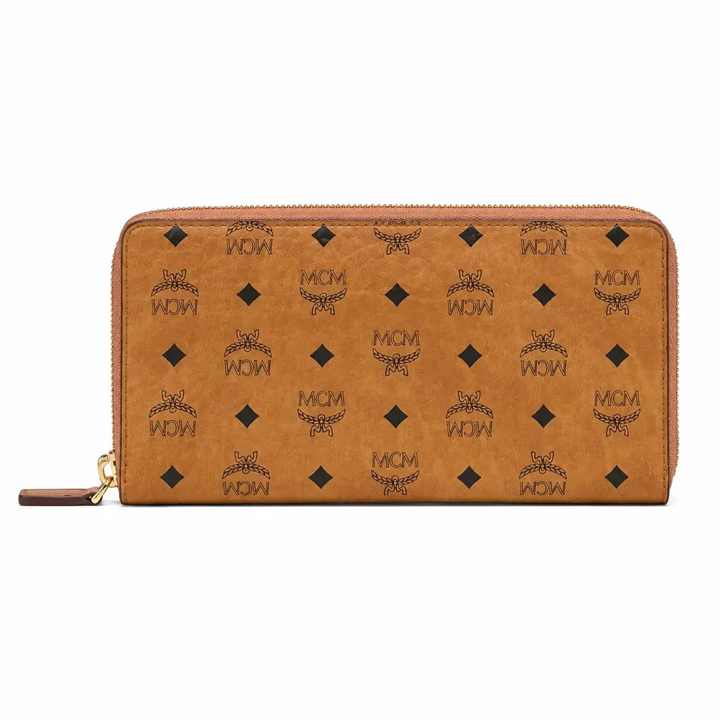Aren Zip Around Wallet – Cognac