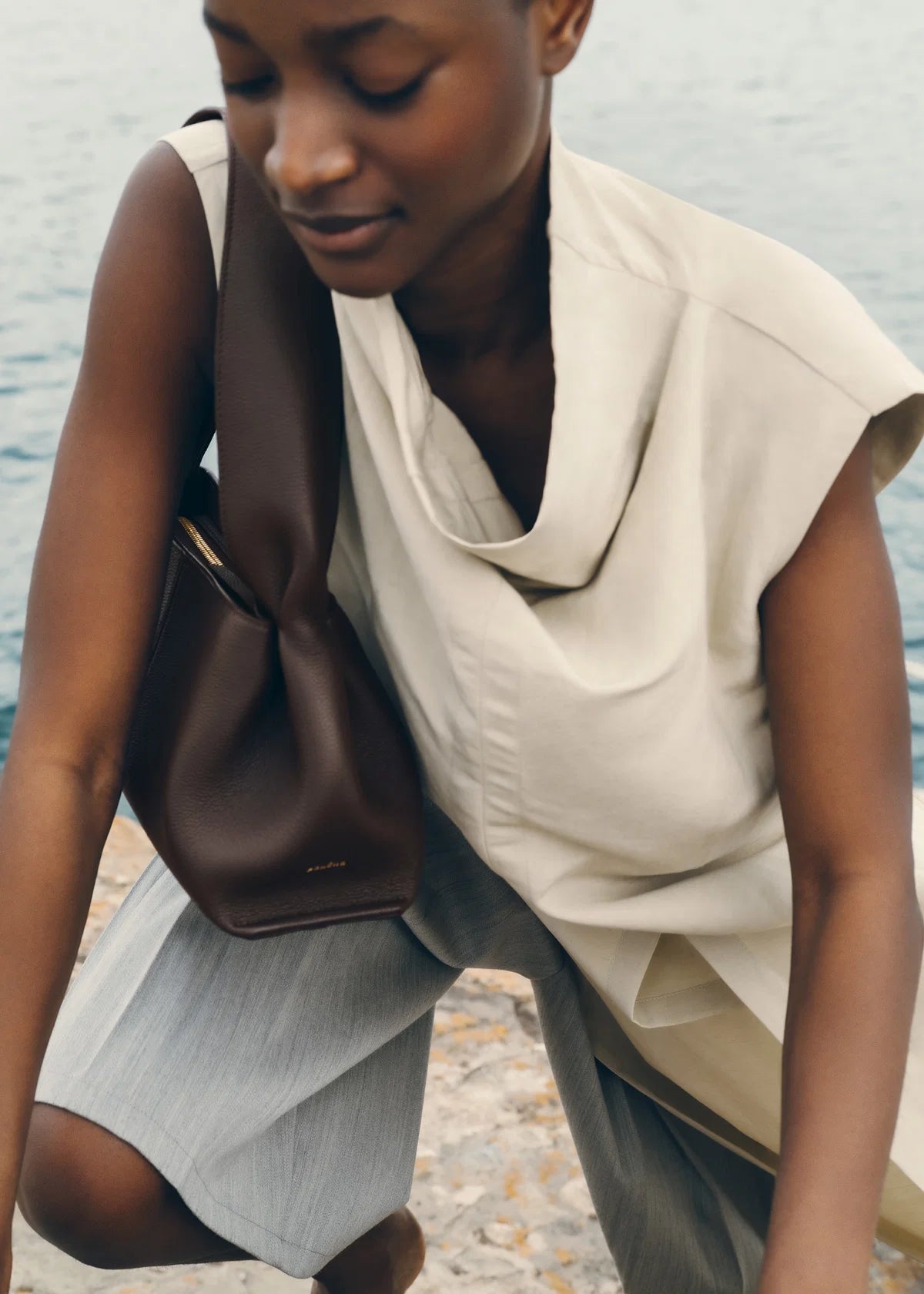 Neuf Horizontal Bag -  Ebony
