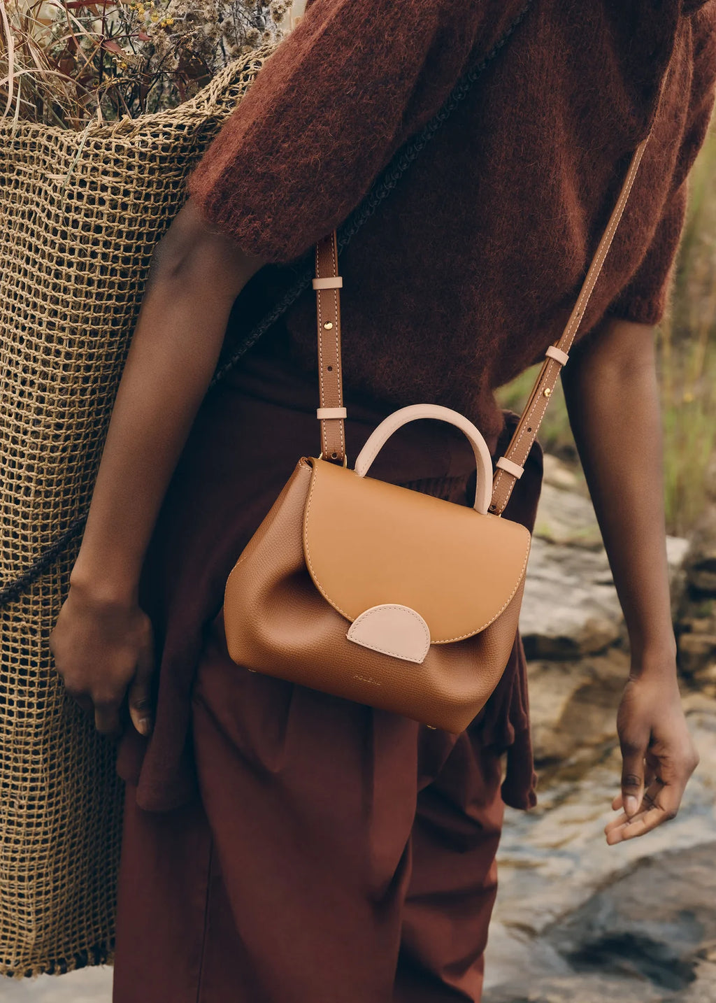 Nola Mini Handbag – Camel