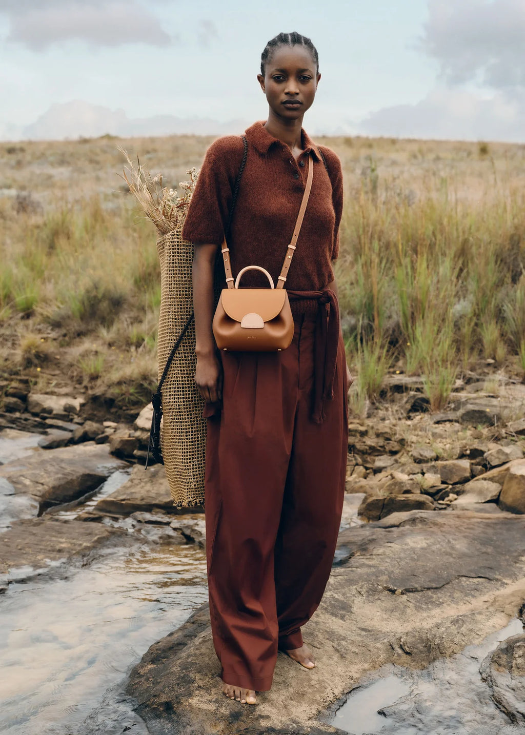 Nola Mini Handbag – Camel