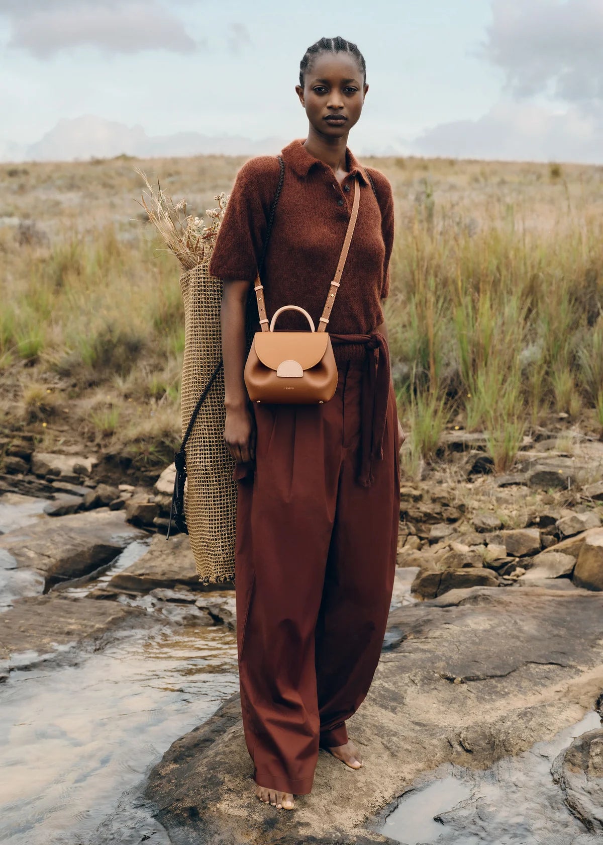 Nola Mini Handbag – Camel