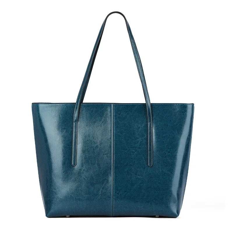 Leather Tote Bag Black