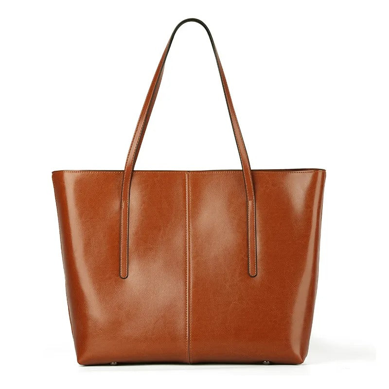Leather Tote Bag Caramel