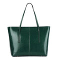 Leather Tote Bag Green