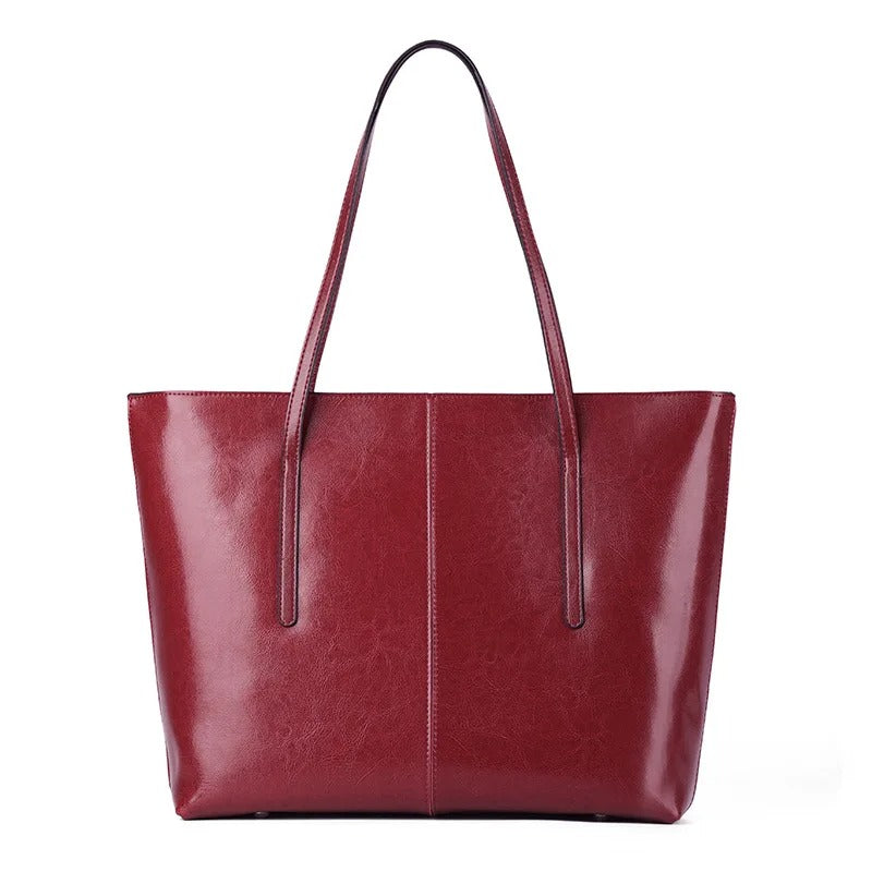 Leather Tote Bag Black