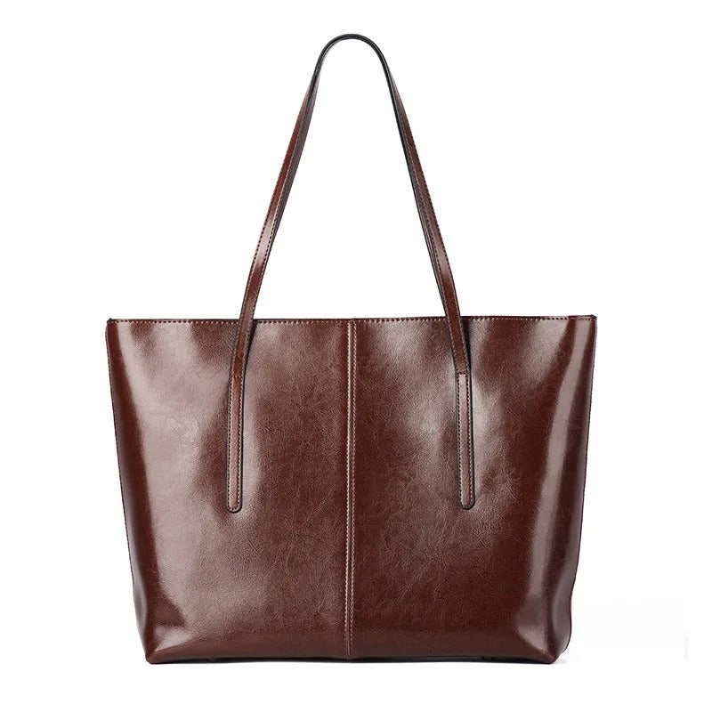 Leather Tote Bag Caramel