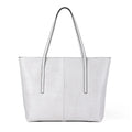 Leather Tote Bag White